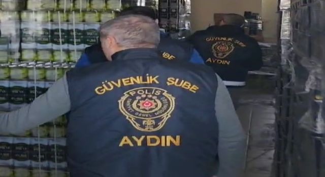 Aydın'da polis ekipleri 3,5 ton tağşiş yağ ele geçirdi