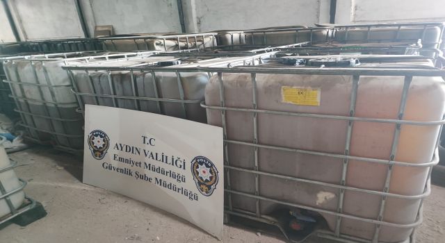 Aydın'da 2 bin 940 litre tağşiş yağ ele geçirildi