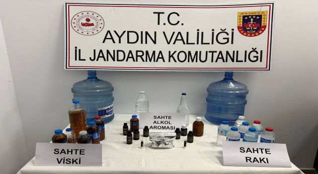 Sahte alkol üretip piyasaya sürüyordu, jandarmaya takıldı