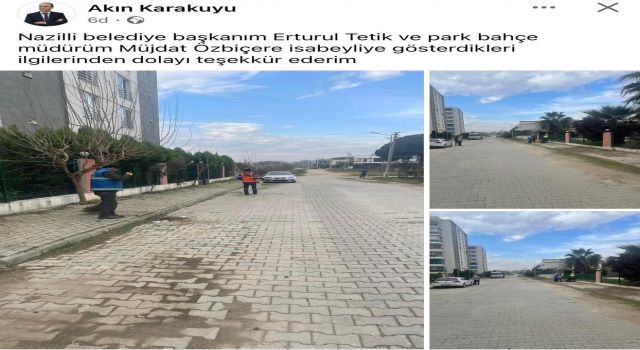 Muhtarlar sosyal medya hesaplarından Başkan Tetik'e teşekkür etti