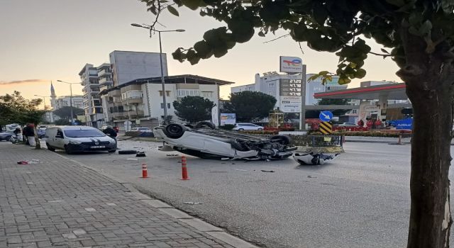 Park halindeki araca çarptı!