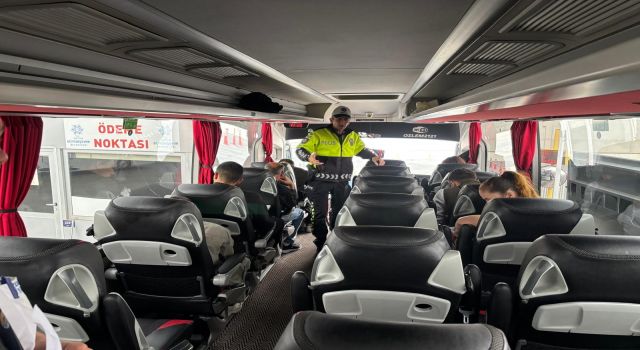 Aydın otogarında bayram denetimi