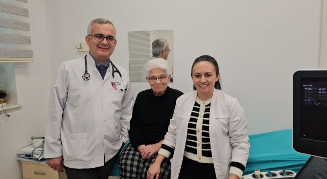 Aydın'da bir hastanın kalbine ulaşan cisim ameliyatsız şekilde çıkarıldı