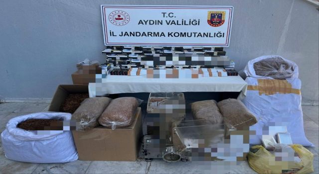 Aydın'da sahte tütün baskını: 1 gözaltı