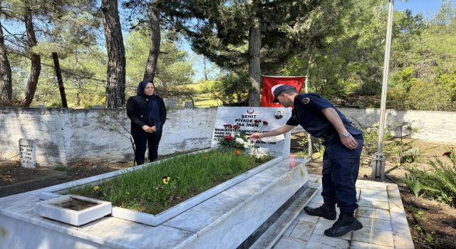 Karacasu şehidini unutmadı