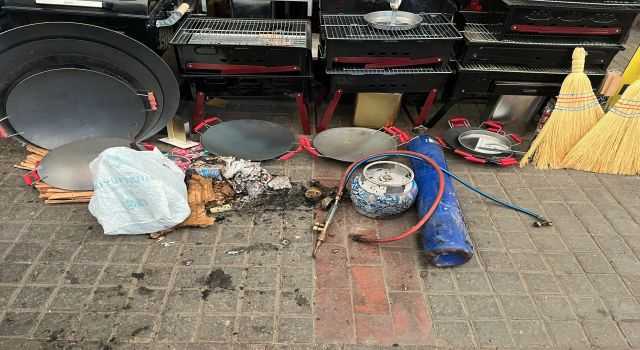 Oksijen tüpünün parlaması sonucu 1 kişi yaralandı