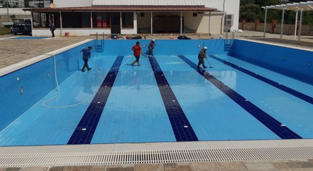 Kuyucak’ta yüzme havuzları yaz sezonuna hazırlanıyor