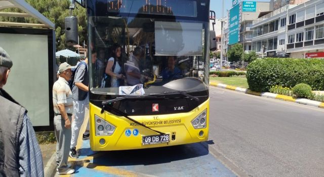 Aydın Büyükşehir Belediyesi toplu ulaşım araçlarına siyah kurdele astı