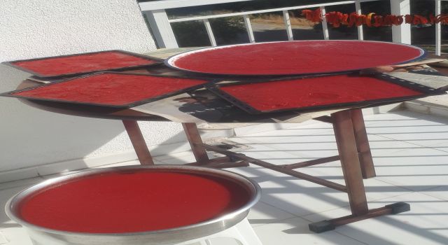 Aydın’da balkonlar kırmızıya boyandı