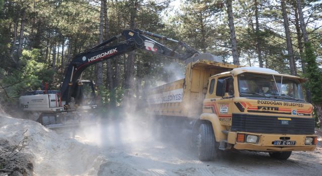 Bozdoğan’da yayla yollarında çalışma başlatıldı