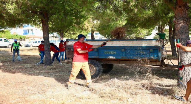 Didim’de yangınlara karşı örnek dayanışma