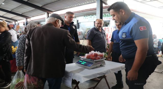 Bozdoğan Salı Pazarı’nda "Tartı Kontrol Noktası" uygulaması