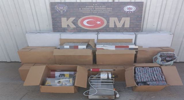 Aydın’da kaçak sigara operasyonu: 260 bin dolu makaron ele geçirildi