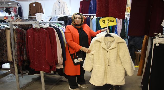 Aydın'daki giyim festivali yoğun ilgi görüyor