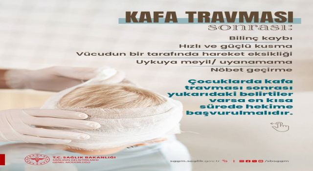 Çocuklarda kafa travmasına dikkat