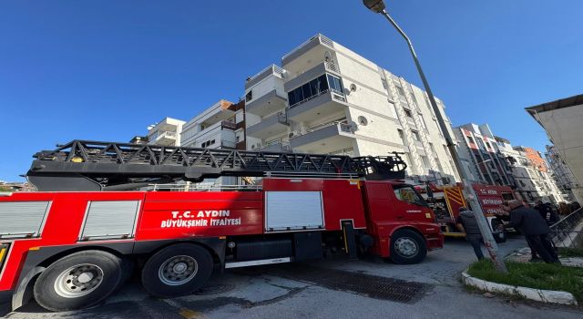 Söke'de evin aspiratöründen çıkan yangın korkuttu