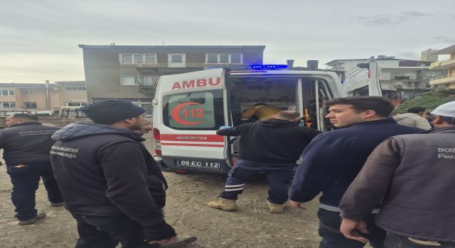 Bozdoğan’da Yıkım Alanında Göçük: Belediye İşçisi Yaralandı