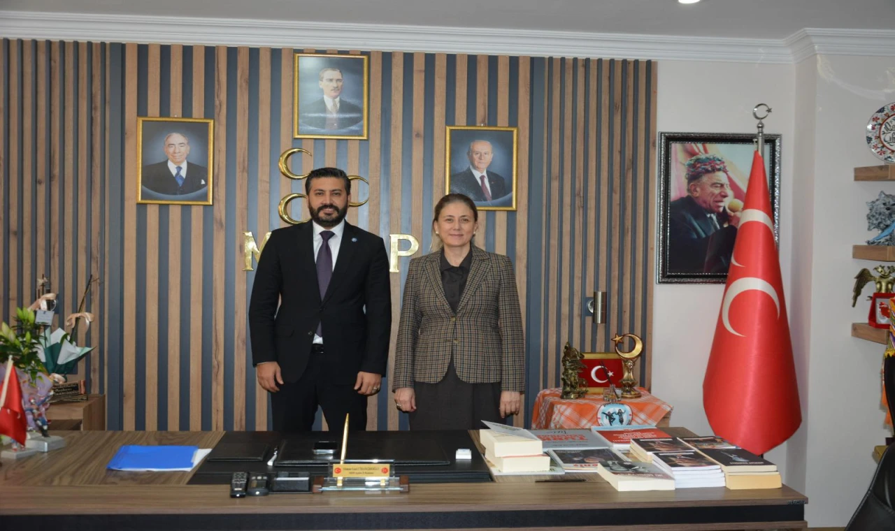 Nazilli Kaymakamı Huriye Küpeli Kan’dan MHP Aydın İl Başkanlığı’na Ziyaret