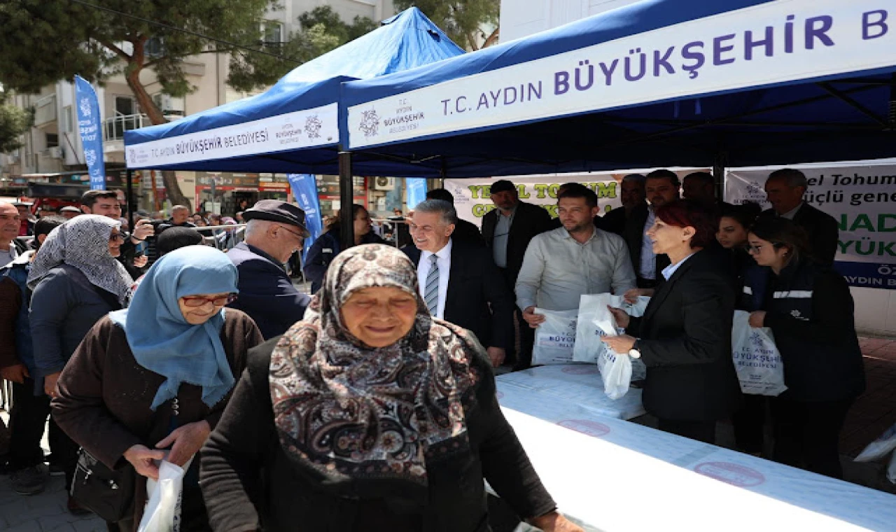 BAŞKAN ÇERÇİOĞLU BİNLERCE FİDEYİ SULTANHİSAR VE BUHARKENT’TE VATANDAŞLARLA BULUŞTURDU
