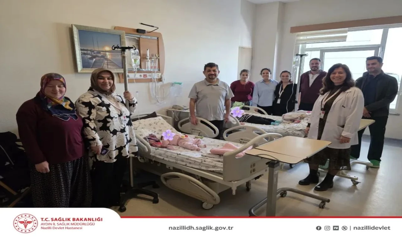 Nazilli Devlet Hastanesi’nde 23 Nisan’da Minik Hastalara Moral Ziyareti