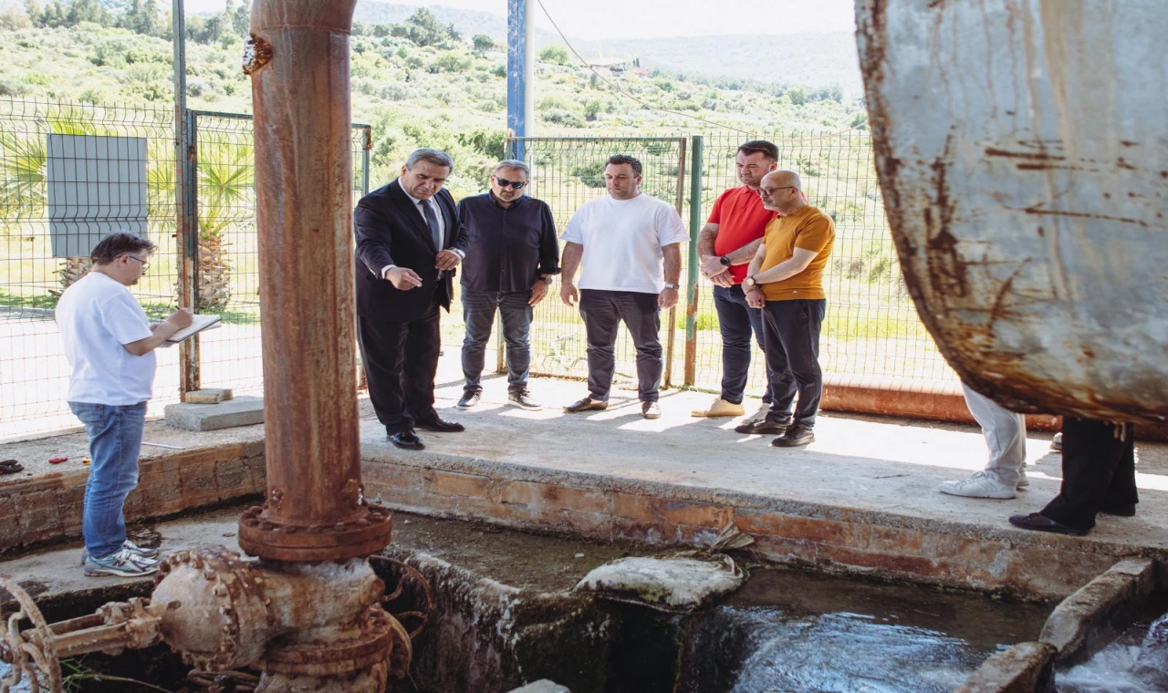 TAHSİN DEMİRTAŞ’TAN DAVUTLAR JEOTERMAL VE HİZMET ÇALIŞMALARINA YAKIN TAKİP