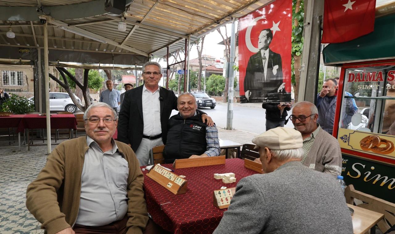 Başkan Tetik Şirinevler’de vatandaşları dinledi “BİZ NAZİLLİ’Yİ MASA BAŞINDA YÖNETMİYORUZ”