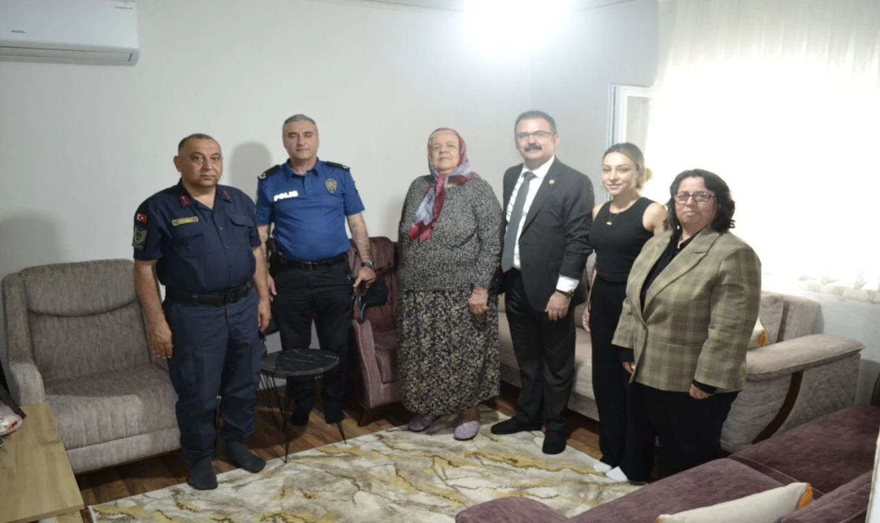 Sultanhisar’da şehit ailelerine bayram ziyareti