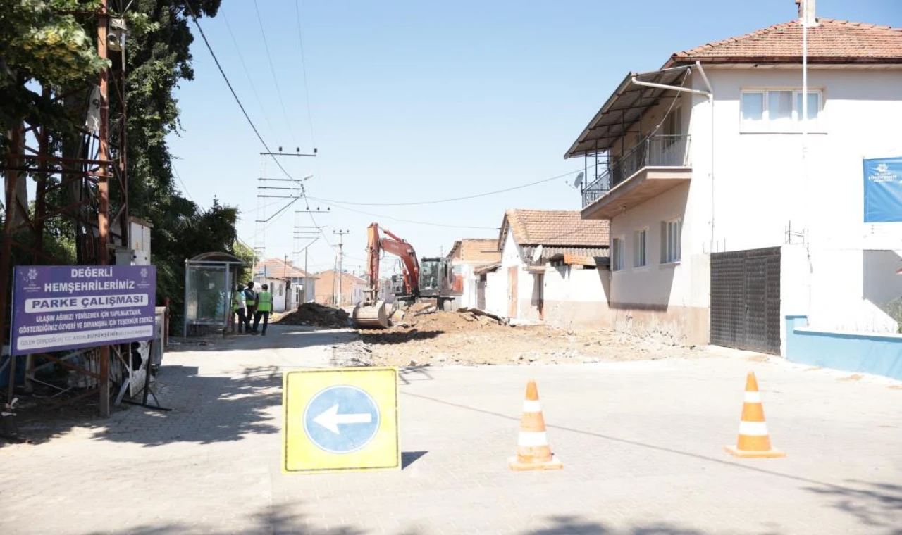 Hacıaliobası'nda yol çalışmaları başladı
