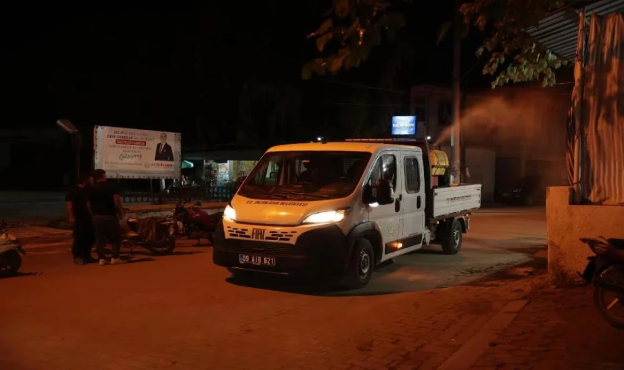 İncirliova'da sivrisinekle mücadele çalışmaları sürüyor