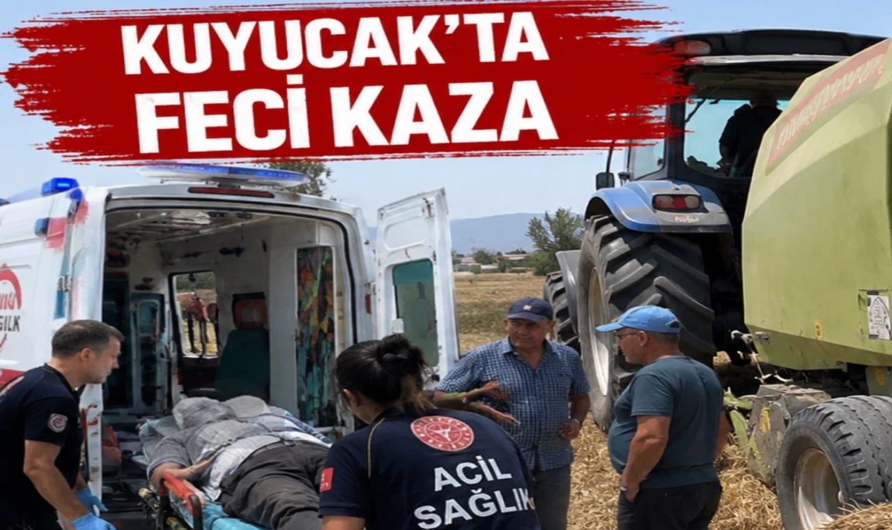 “Kuyucak’ta Feci Kaza: Kolunu Balya Makinesine Kaptıran İşçi Ağır Yaralandı”