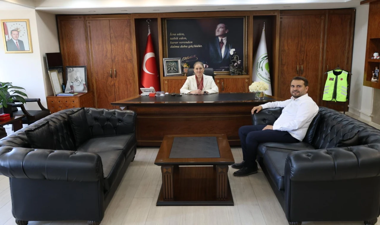 AK Parti Nazilli İlçe Başkanı Gürbüz’den Kaymakam Huriye Küpeli Kan’a Ziyaret
