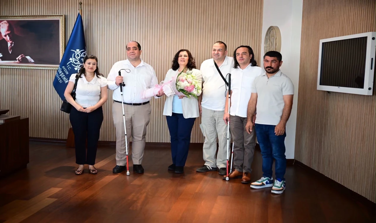Başkan Çerçioğlu, Altı Nokta Körler Derneği Aydın Şubesi’ni Ağırladı