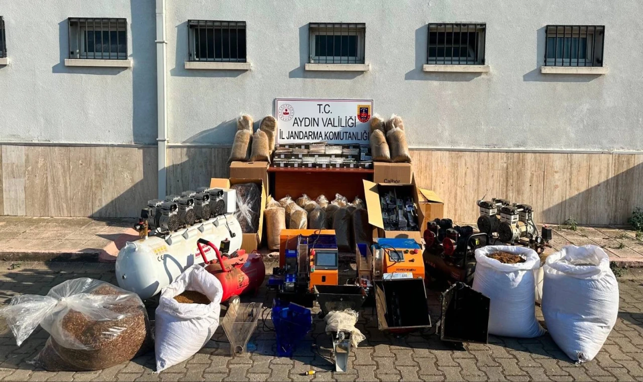 Kaçak sigara imalathanesine operasyon: 350 kilo tütün ele geçirildi