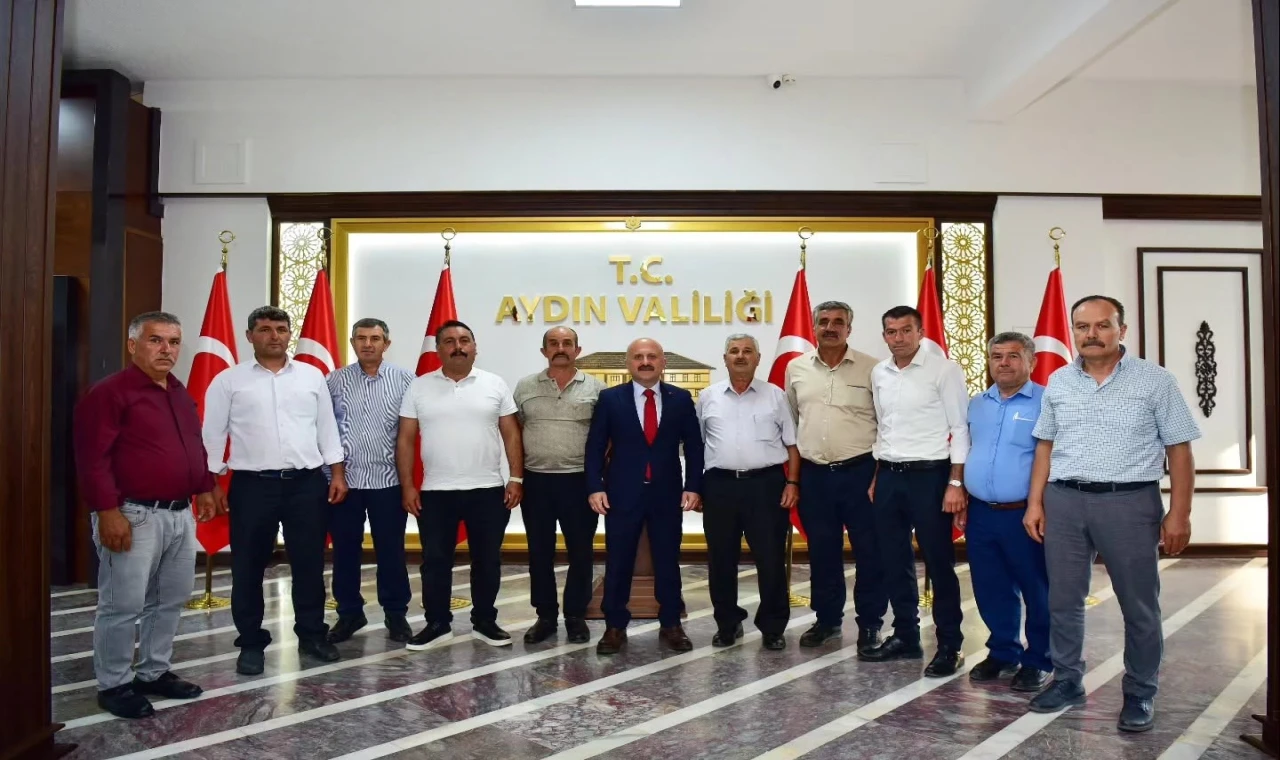 Aydın Valisi Varol, Nazilli mahalle muhtarlarını kabul etti