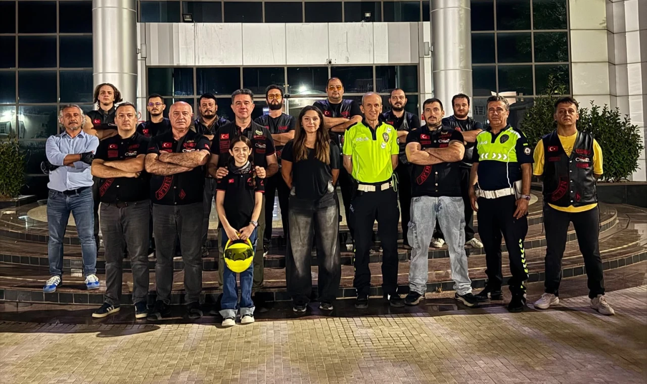Aydın'da 200 motosiklet sürücüsüne "güvenli sürüş" eğitimi