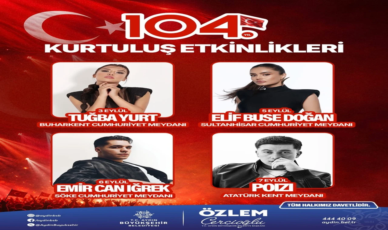 Aydın Büyükşehir Belediyesi Kurtuluş Coşkusunu Meydanlara Taşıyor