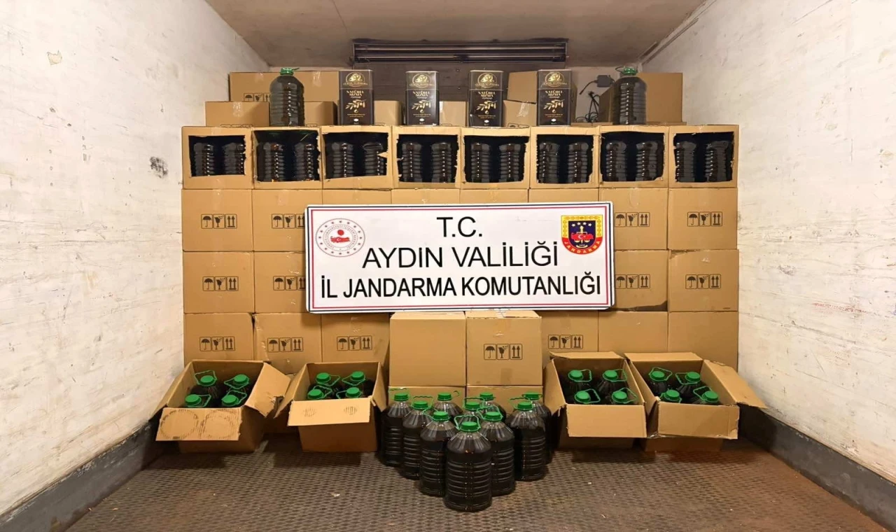 Aydın’da 5 bin 300 litre sahte zeytinyağı ele geçirildi