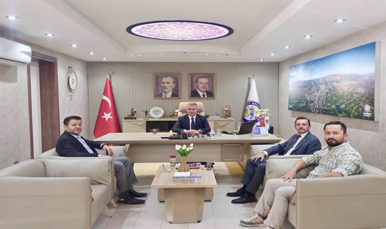Başkan Mehmet Erol, KOSGEB Müdürlerini Buharkent’te Ağırladı
