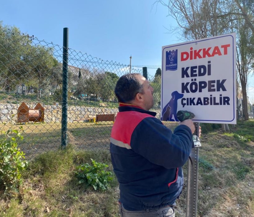 Hayvan dostu Kuşadası Belediyesi’nden örnek bir uygulama daha