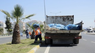 Nazilli karayolunda yaz temizliği başladı