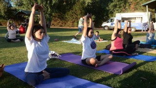 Dünya Yoga Gününe Kuşadası'nda Yoğun İlgi