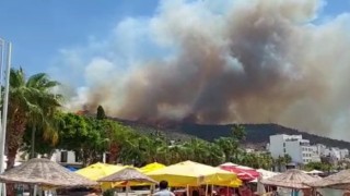 Bodrum’da Yangın Büyüdü, Kumbahçe Mahallesinin Boşaltılması İçin Anons Yapılıyor