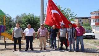 Bozyurt'ta Şanlı Türk Bayrağımız Göndere Çekildi