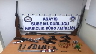 Hırsızlık şüphelisinin gösterdiği adresten cephanelik çıktı