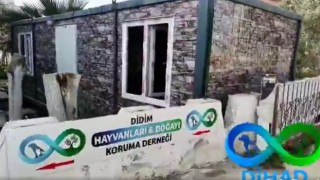 Eşinin hayrına barınağa bağış yaptı