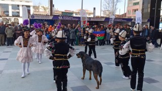 Nevruzda sevimli köpek herkesin sevgisini kazandı