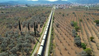 Devasa borular Koçarlı’ya ulaştı