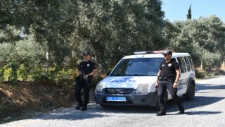 Söke'de yangınlara karşı polis ve jandarma tetikte