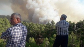 Denizli'deki yangın söndürme çalışmalarına Aydın'dan destek gönderildi