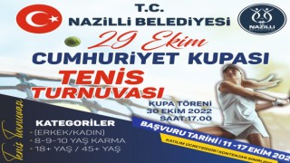 Nazilli’de "Cumhuriyet Kupası Tenis Turnuvası" yapılacak